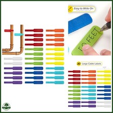 Cable Labels - Wrap-It Storage - Large, Multi-Color (30-Pack) - Colorful Labels picture