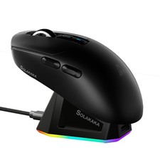 Black SM820 Wireless Gaming Mouse RGB Charging Dock 24000 DPI Macro picture
