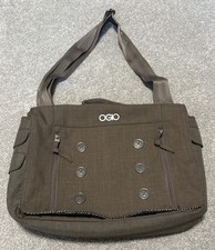 OGIO Manhattan Laptop Messenger Bag Tablet Brown Chevron Pattern Inside picture