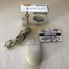 VTG Mitsumi 2 Button Serial Mouse ECM-S31 For IBM Apple PC Computer 1996 New picture