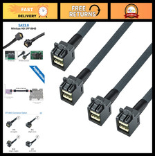 12G Mini SAS HD Cable SFF-8643 to SFF-8643, 0.5m, Hot-Swap, NVMe/RAID, 2 Pack picture