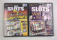IGT Slots Lucky Larry's Lobstermania + Wolf Run PC MAC CD Gambling Bundle Lot picture