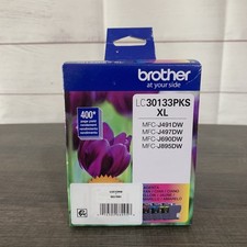 GENUINE BROTHER LC30133PKS XL High Yield Color Ink Cartridges EXP 5/2027 picture