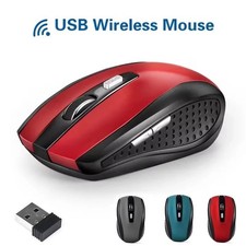 2 Wireless Optical Mouse Mice 2.4GHz USB Receiver For Laptop PC Computer DPI USA picture