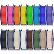 Multicolor 3D Printer Filament Bundle, PLA+ 2.0, 16 Colors for High-Quality Prin picture