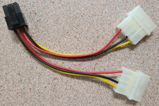 3 x Packs IDE Molex to 6Pin PCI Express PCI-E Video Card Power Adapter Cable picture