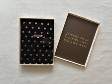 Juicy Couture Polka Dot Leather Tablet Case Kindle eReader iPad Suede Silver picture