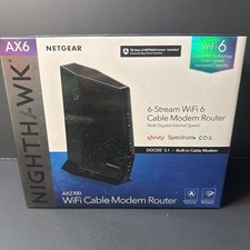 NETGEAR Nighthawk AX6 WiFi 6 Cable Modem Router Combo picture