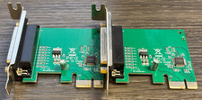 LOT 2 X-MEDIA XM-PEX-1P PCIe x1 DB25 Parallel LPT Port Controller Card Tested picture