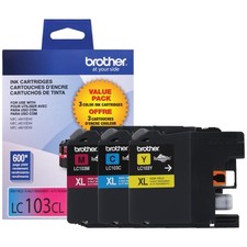 LC1033PKS, LC-103, Innobella High-Yield Ink, 600 Page-Yield, 3/Pack, Cyan-Mag... picture