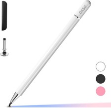 OASO Stylus Pen for Touch Screens, Disc Tip & Magnet Cap Styli Pencil WHITE picture