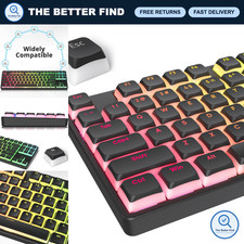 117 Key PBT Black Pudding Keycap Set, Double Shot Translucent XDA Profile for IS picture