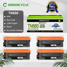 Greencycle 4 PACK TN660 Toner Cartridge Compatible with Brother MFC-L2700DW DCP- picture