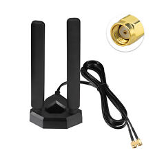WiFi 6E Tri-Band 6GHz 5GHz 2.4GHz Gaming Antenna Magnetic for PC Desktop PCIe picture