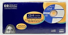 Hewlett Packard HP C4437A CD-R Blank CD Recordable Discs 650 MB 74 Min Box Of 25 picture