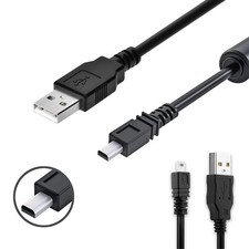 Wetco Black Durable 8 Pin Mini USB Cable 4.9ft - 2.0 A to 3 feet,  picture