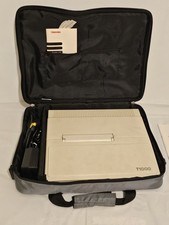 Vintage Toshiba T1000 Laptop Computer w/ Carry Case & Accessories – Untested picture