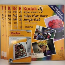 Kodak Inkjet Photo Paper Lot 160 Sheets 4x6 Gloss Sample Transparency 6 Pack NIP picture