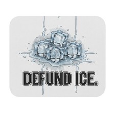 Defund ICE Ice Cubes Melting mouse pad Political Statement Desk Mat Anti Trump  picture