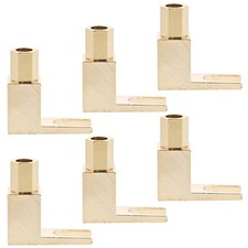 30 PCS 90 Degree Y Spade Fork Banana Female Adapter, Copper Plated Audio picture