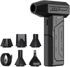 Portable Handheld Air Duster with USB-C Charging & 3 Speed Settings - 130000RPM picture