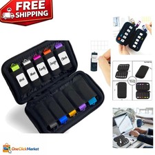 10-Slot Neoprene USB Flash Drive Case with Labels - Ultra-Slim & Portable picture