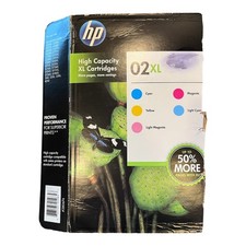 HP 02 XL -  4 Color Ink Cartridges Multi-Pack OEM New Open Box - Missing Magenta picture