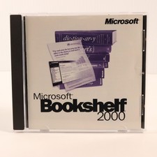Microsoft Bookshelf 2000 CD-Rom PC Software 1998 Windows Office picture
