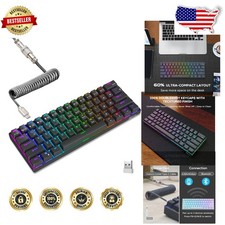 Professional RK61 60% Mechanical Keyboard: RGB, Hot-Swap, Portable Design picture