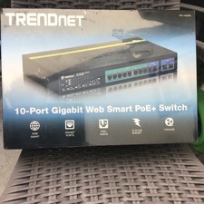 TRENDnet TPE-1020WS 10-Port Gigabit Web Smart PoE+ Rack Switch SFP picture