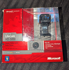 Microsoft LifeCam HD-5000 USB Webcam 720p HD 30fps Autofocus Black picture