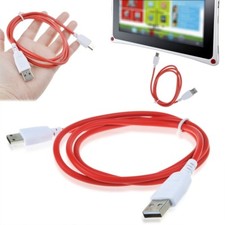 Red DC Charger Power Cable Cord for Fuhu Nabi DreamTab DMTab Jr XD Kids Tablet picture