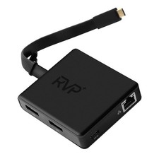 Docking Station RVP RVP-601 6-in-1 USB-C Docking Station with 100 Watts Laptop picture