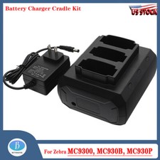 3-Slot Battery Charger Cradle Kit for Zebra MC9300, MC930B, MC930P Scanner picture