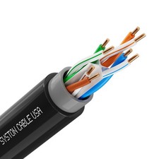 Syston Direct Burial Cat 6A+ Ethernet Cable OSP 23AWG UTP Bulk -50FT-1000FT picture