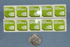 10 pcs Sticker for NVIDIA GEFORCE 17.5mm x 17.5mm Label Logo Decal Case Badge picture