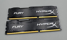 Lot Of 2 Hyper X Fury 16GB 2x8GB PC3 DDR3 3000R MHz Desktop Memory Module BlackB picture