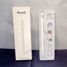 White Battery Powered Stylus Pencil for iOS iPad mini Air Pro with USB Charger picture