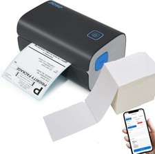 Bluetooth Thermal Label Printer + 1 Pack of 500 Thermal Labels (4x6) [OPEN BOX] picture