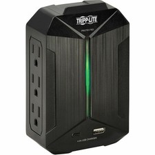 Tripp Lite Protect It 6-Outlet Surge Protector 2 USB Ports 490J Black SK62USBC picture