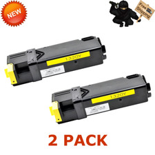2PK New 1320 Yellow Toner Cartridge For Dell Color Laser 1320 1320C Printer picture