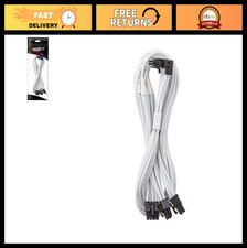 12VHPWR 90° PCI-e Cable, StealthSense ModMesh, 16-pin to Triple 8-pin, 60cm, Whi picture