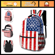 US Flag Backpack - Lightweight Durable 17