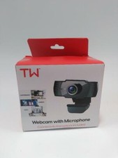 TalkWorks Webcam USB Camera with Dual Microphone High Resolution Black PC Laptop picture
