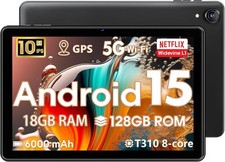 HiGrace 10 Inch Tablet Android 15 Octa Core Processor 18GB+128GB Black WiFi NEW picture
