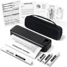 Impresora Portatil Inalambrica Bluetooth Termica A285M Estuche Y 4 Rollos Papel picture