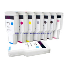 8*300ML HP772 Remanu factured Ink Cartridge Fits For HP Z5200 Z5400A picture