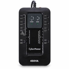 CyberPower EC450G Ecologic UPS System, 450VA/260W, 8 Outlets, ECO Mode, Compact picture