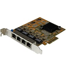 StarTech.com 4 Port PCIe Network Card - Standard Profile- RJ45 Port - Realtek... picture