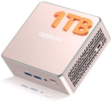 GEEKOM A5 Mini PC AMD Ryzen 5 7430U 16GB RAM 1TB SSD Rose Gold picture